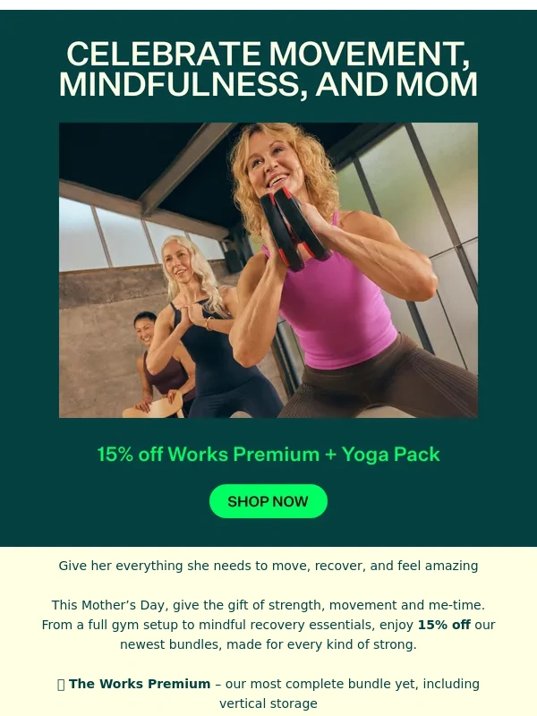 Les Mills - The gift of strength,movement & me-time – 15% off new bundles ?
