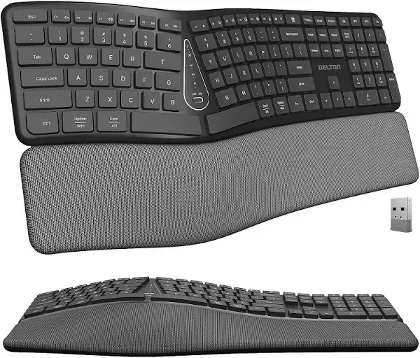 Delton KB250 Wireless Ergonomic Keyboard