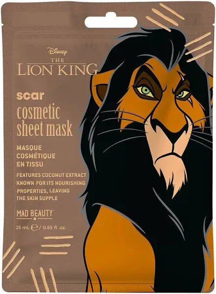 Mad Beauty The Lion King Scar Sheet Mask