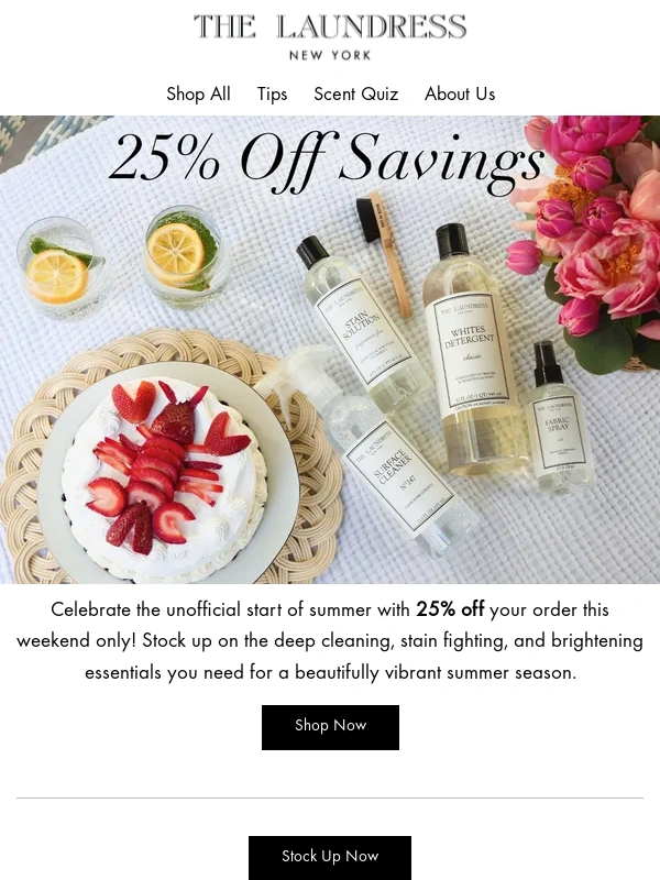 The Laundress - 25% Off This Weekend Only!