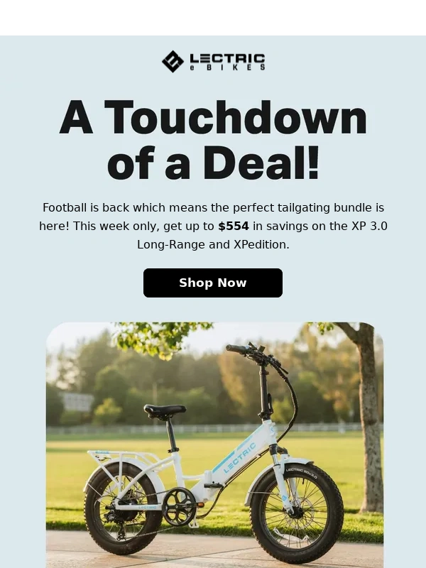 Lectric eBikes - ?️ FLASH SALE: Save Big on Tailgating Bundles!