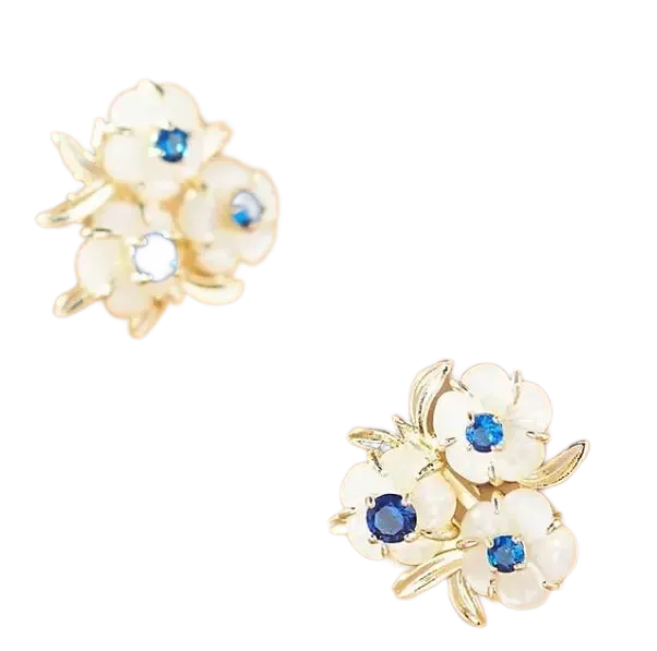 Nicola Bathie Belgravia Blossom Stud Earrings