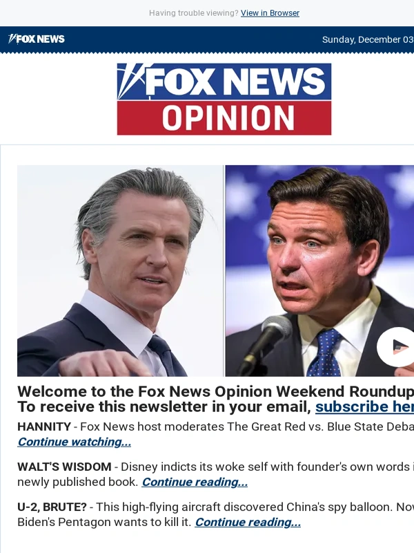 Fox News - 18 ways to stop being annoying,the great red versus blue state debate,and more from Fox News Opinion