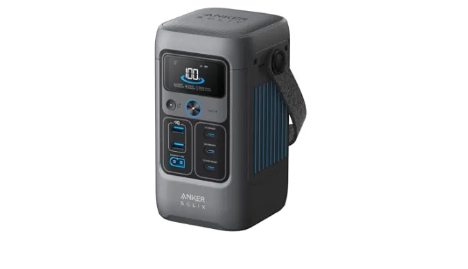 Anker SOLIX C200 DC Power Bank Station (60,000mAh), 192Wh Portable Power Station, LiFePO4 Battery, 200W Solar Generator, for Outdoor Camping, Traveling, and Emergencies (No Wall Charger Included)