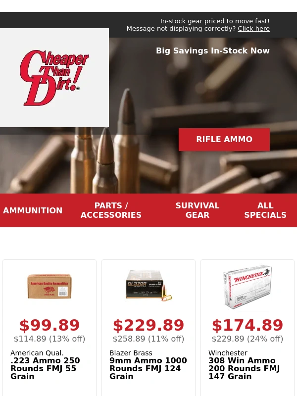 Cheaper Than Dirt - Don't Miss Big Savings for Summer