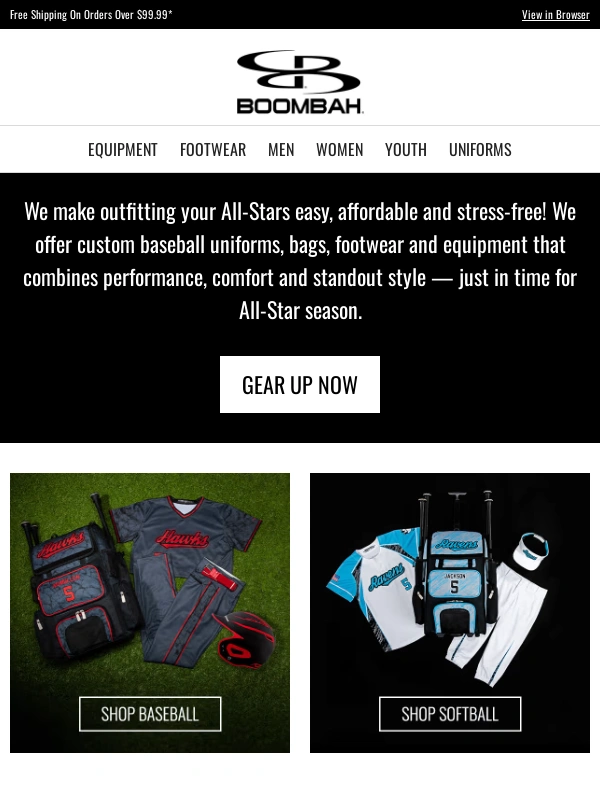 Boombah - Your All-Star Team Deserves All-Star Gear