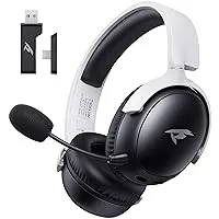 kofire 3D Stereo Sound 2.4GHz Wireless Gaming Headphones with ENC Noise Canceling Mic, 3.5mm Wired