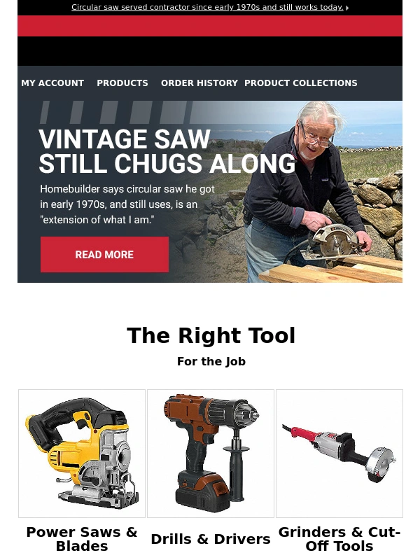 Grainger - Homebuilder: Classic Saw 'Extension of What I Am'