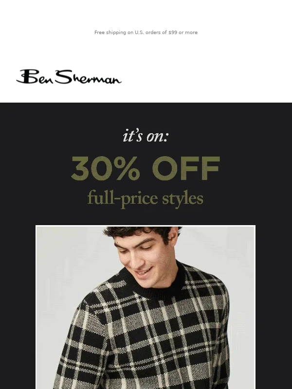 Ben Sherman - LAST DAY | Early Deals Sale ends tonight!