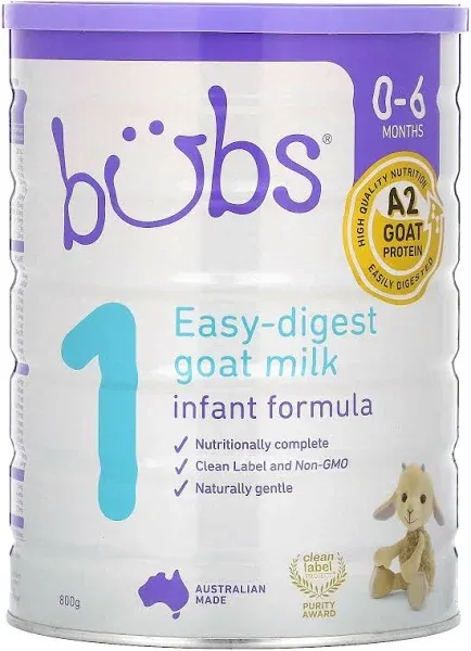 Bubs Goat Milk Infant Formula Stage 1