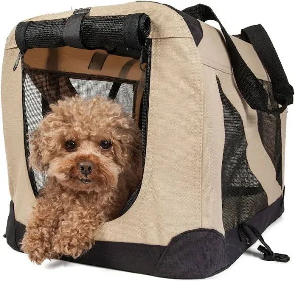Pet Life Folding Zippered 360 Vista View House Pet Crate