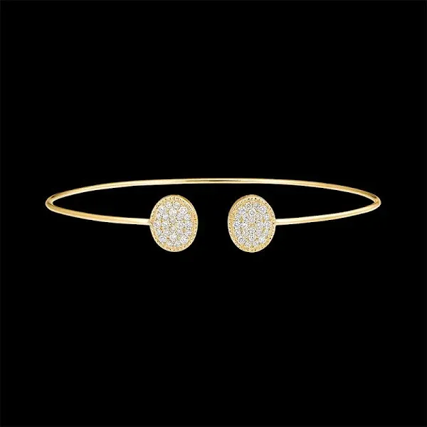 9 Carat Open Bangle Bracelet in Yellow Gold