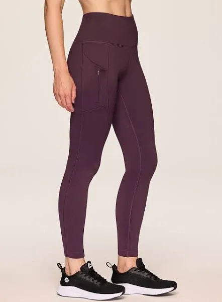 RBX Women's Chilled Out Fleece Lined Full Length Leggings with Pockets