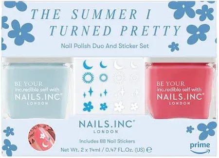 Nails.INC The Summer I Turned Pretty Nail Polish Duo and Sticker Set