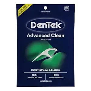 DenTek Triple Clean Floss Picks | No Break Guarantee | 150 Count