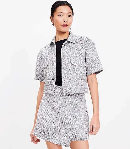 Loft Women's Tweed Wrap Skort