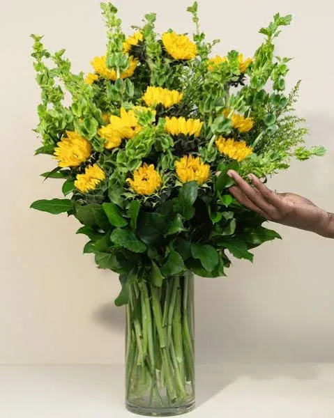 French Florist Smiling Sunflower Bouquet