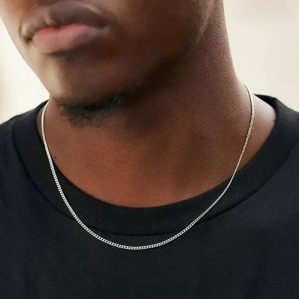 GLD 14K White Micro Cuban Chain