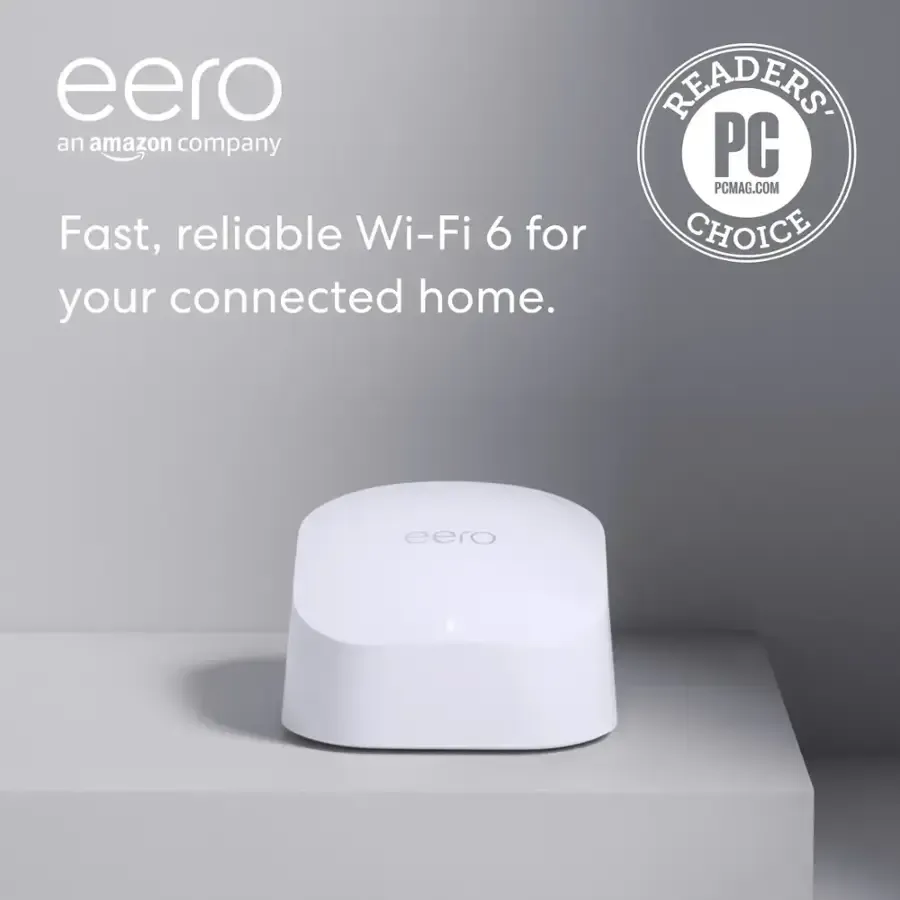 eero - 6 AX1800 Dual-Band Mesh Wi-Fi 6 System, 3-pack, White