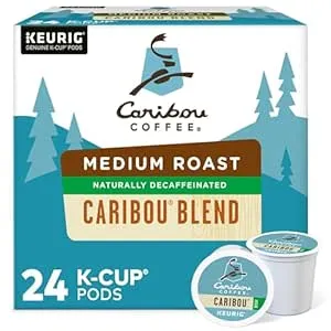 Caribou Coffee Decaf Blend K-Cup, 24 Count (Pack of 1)