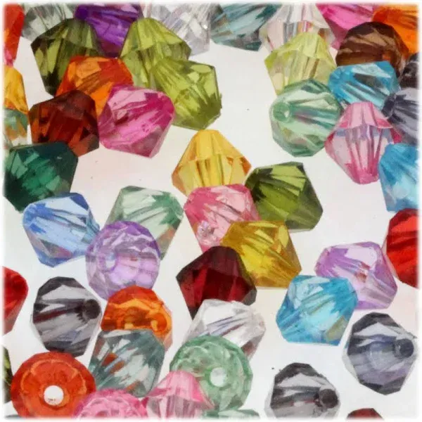 The Crafts Outlet Acrylic Bicone Beads