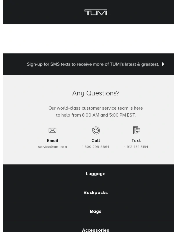 Tumi - Up To 40% Off: Semi-Annual Sale