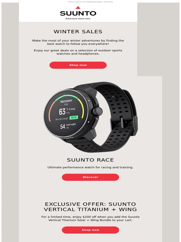 Suunto - Winter Sales