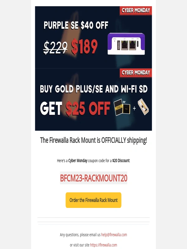 Firewalla - Firewalla Cyber Monday ?️