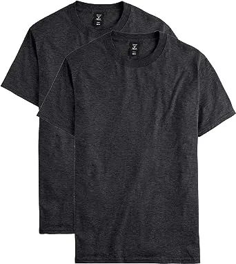 2-Pack Hanes Men's Short Sleeve Beefy Crewneck T-shirt (Charcoal Heather, Size: Medium or Large Only) $8.44 + Free Shipping w/ Prime or on $35+
