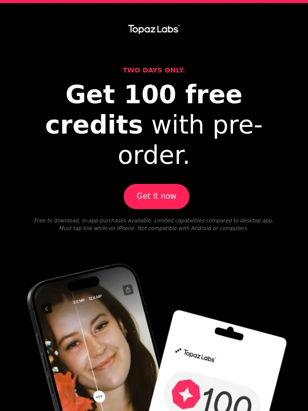 Topaz Labs - Your exclusive pre-order gift