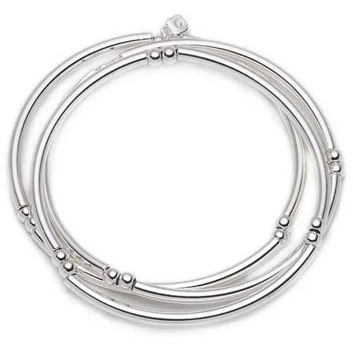 Nine West 3-pc. Silver-Tone Bangle Bracelet Set