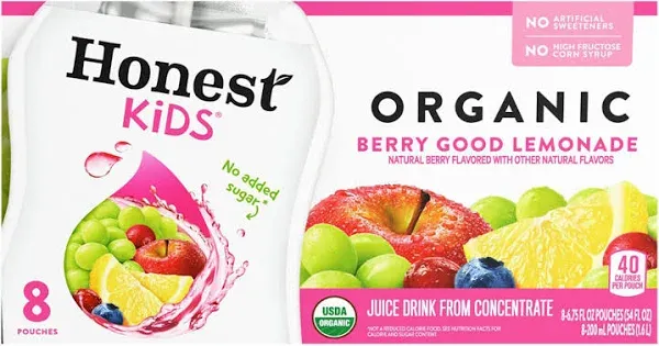 Honest Kids Berry Good Lemonade Organic Juice