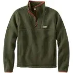 Men's Katahdin Fleece Pullover Burgundy Medium, Synthetic Polyester L.L.Bean