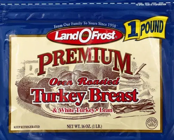 Land O Frost Turkey Breast Oven Roasted 16 Ounces