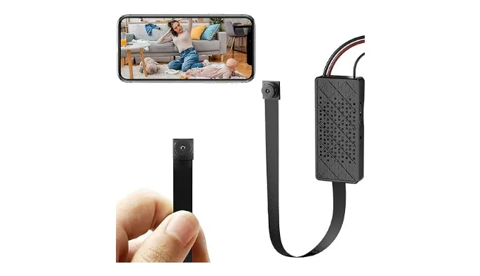 Kestanlora Wireless Hidden Camera DIY Spy Cameras Portable 1080P HD WiFi Nanny Cam Security Camera for Indoor Security