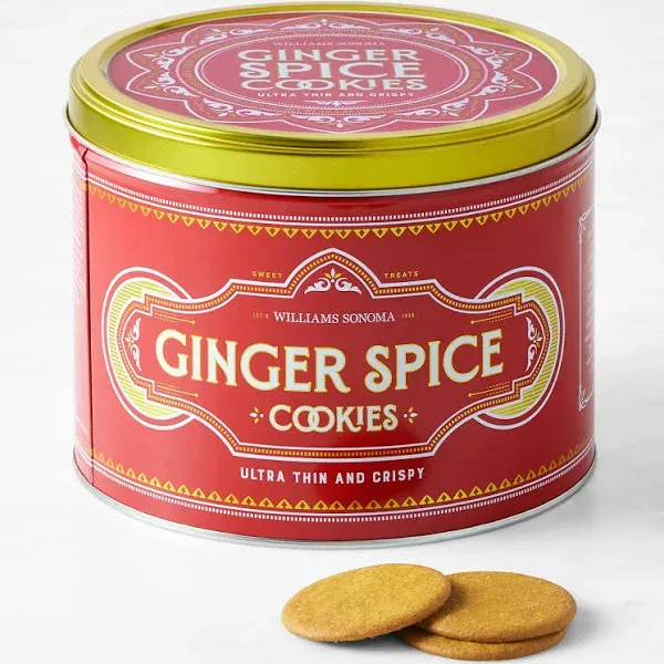 Williams Sonoma Ginger Spice Cookie Tin