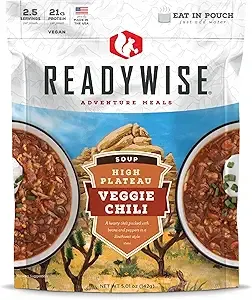 ReadyWise Adventure Meal Veggie Chili Soup 5.01 ounce $4.00 Amazon