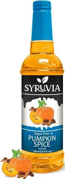Sugar-Free Pumpkin Spice Syrup Syruvia 25.4