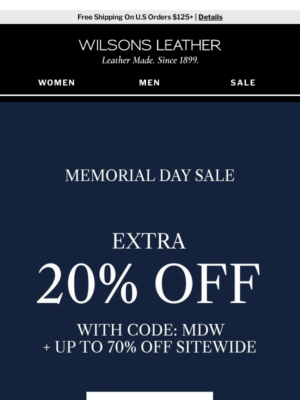 Wilsons Leather - ICYMI: EXTRA 20% Off + Up To 70% Off Sitewide