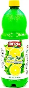 32-Oz Iberia 100% Lemon Juice from Concentrate $2.07 w/ S&S + Free Shipping w/ Prime or on $35+