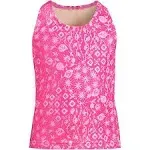 Lands' End Girls' Chlorine Resistant Racer Back Tankini Swimsuit Top