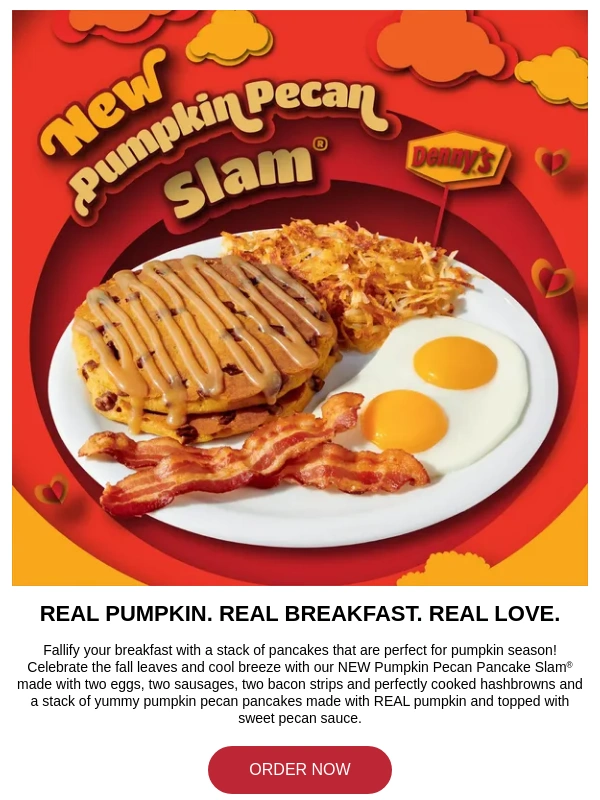 Dennys - Pumpkin has arrived at Denny's ?