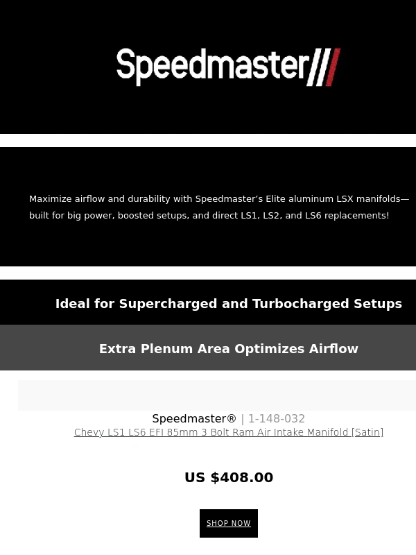 Speedmaster - Upgrade Your LSX Engine: High-Performance Speedmaster Manifolds