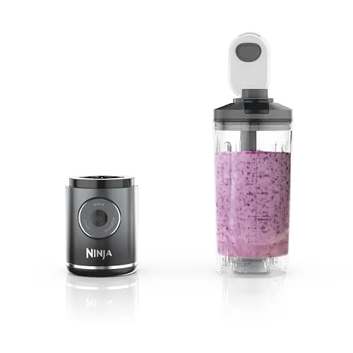 Ninja Blast Max, Portable & Personal Blender + Twist & Go, Smoothie, Blend, Ice Crush, 3 Progra…