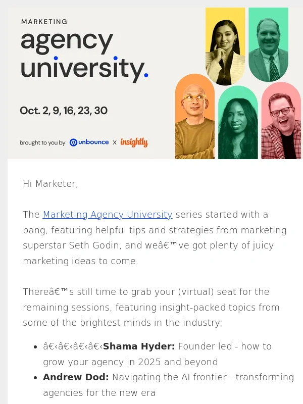 Unbounce - More marketing mastery still to come