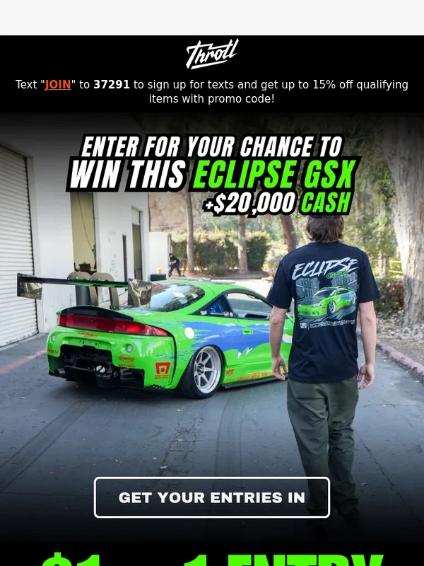 Throtl - If you don’t want to enter to win this car we’re concerned