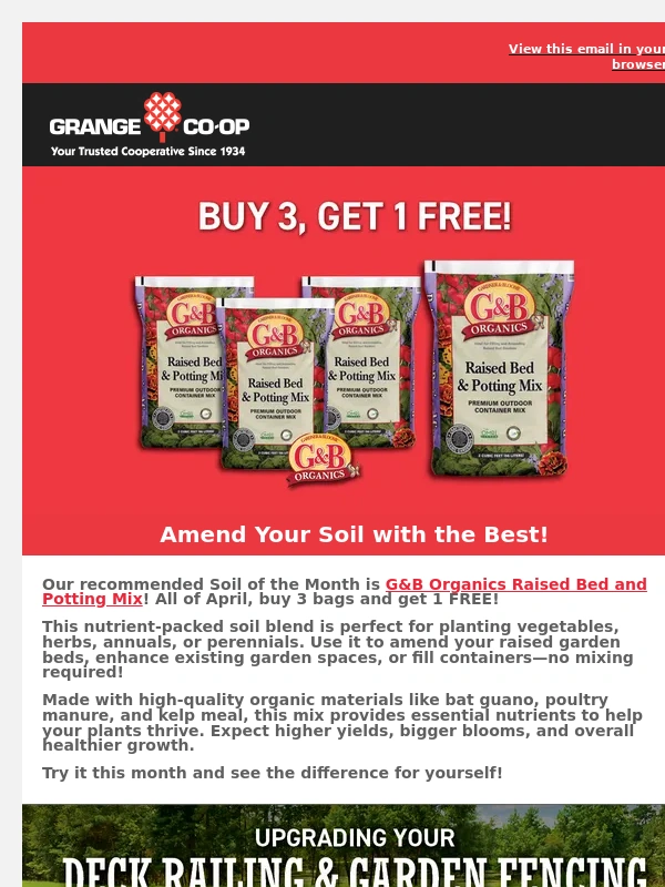Grange Co-op - BUY 3,GET 1 FREE!