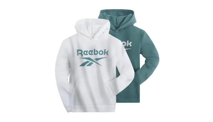Reebok Boys Fashion Hoodie Sweatshirts 2 Pack Fleece Hoodies for Boys Size 8-20