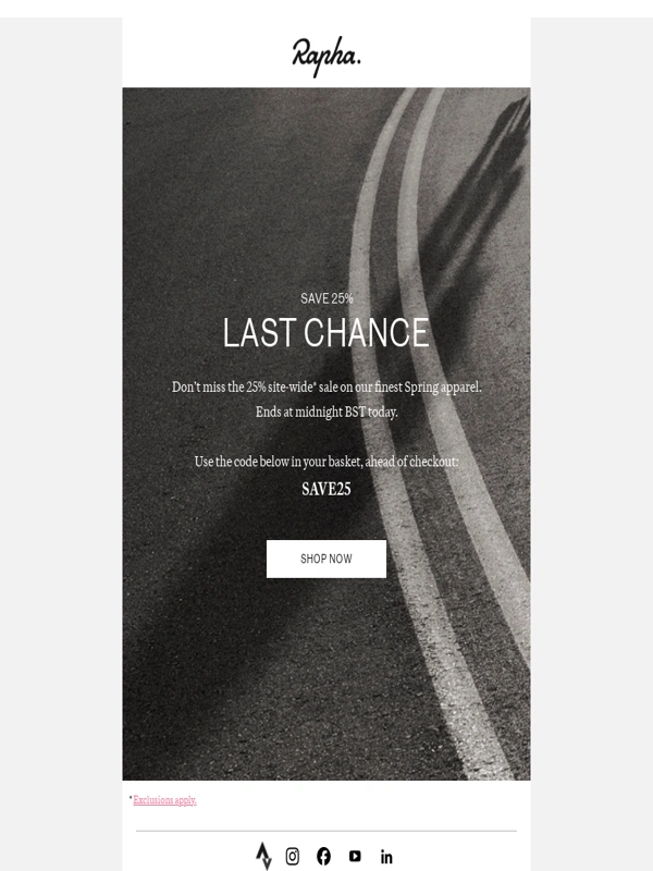 Rapha - The 25% Spring sale