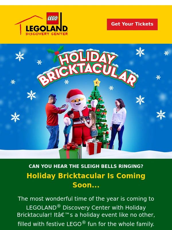 LEGOLAND Discover Center - ? Get Ready for Holiday Fun at Holiday Bricktacular! ?